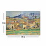 Wallity Hamlet at Payennet de Paul Cézanne en lienzo de ante, 70 x 100 cm